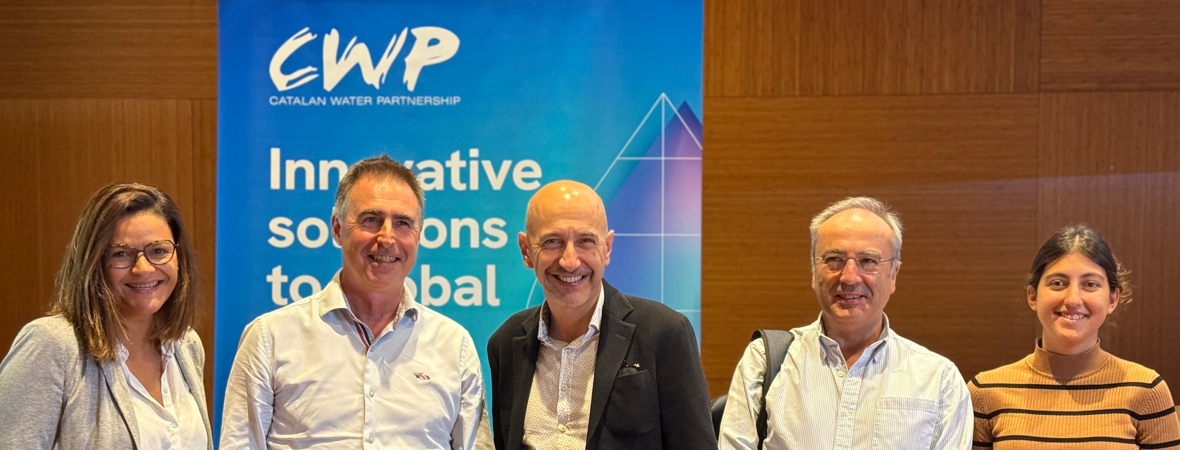 A group of Ecolab employees at a conference in Spain