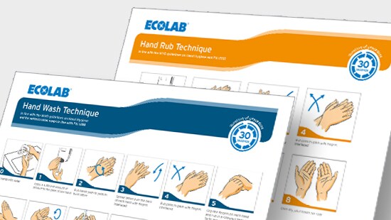 Image of Ecolab's Handwashing Procedure Posters