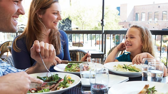 Image of family enjoying a meal