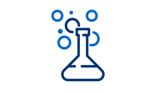 Chemistry bottle with chemistry.